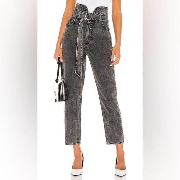 Grlfnd- Denim High waist Grey jeans Sz XS - Picture 1 of 13